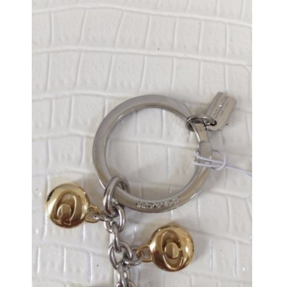 COACH Iconic Letters Key Fob Ring Chain - Picture 3 of 3